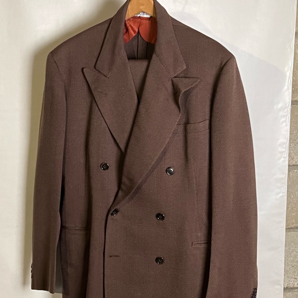 Vintage double breasted tweed suit